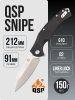 Нож QSP Snipe, D2, G10 Black, QS121-C